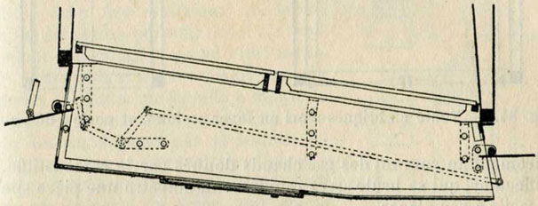 Fig. 33. - Cendrier à deux portes ; coupe longitudinale.